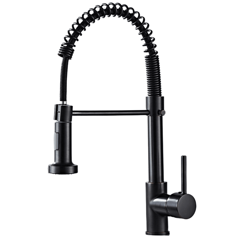 Torneira Cozinha Gourmet Monocomando Preta Fosca Black com Spray Extensor